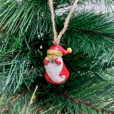 Mini Santa Ornaments