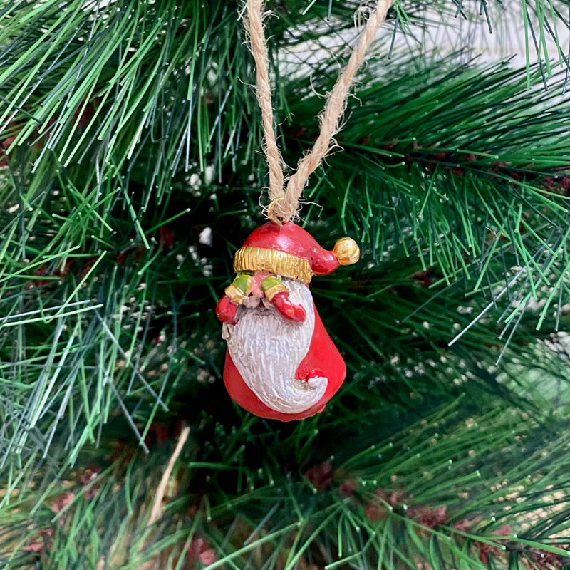 Mini Santa Ornaments