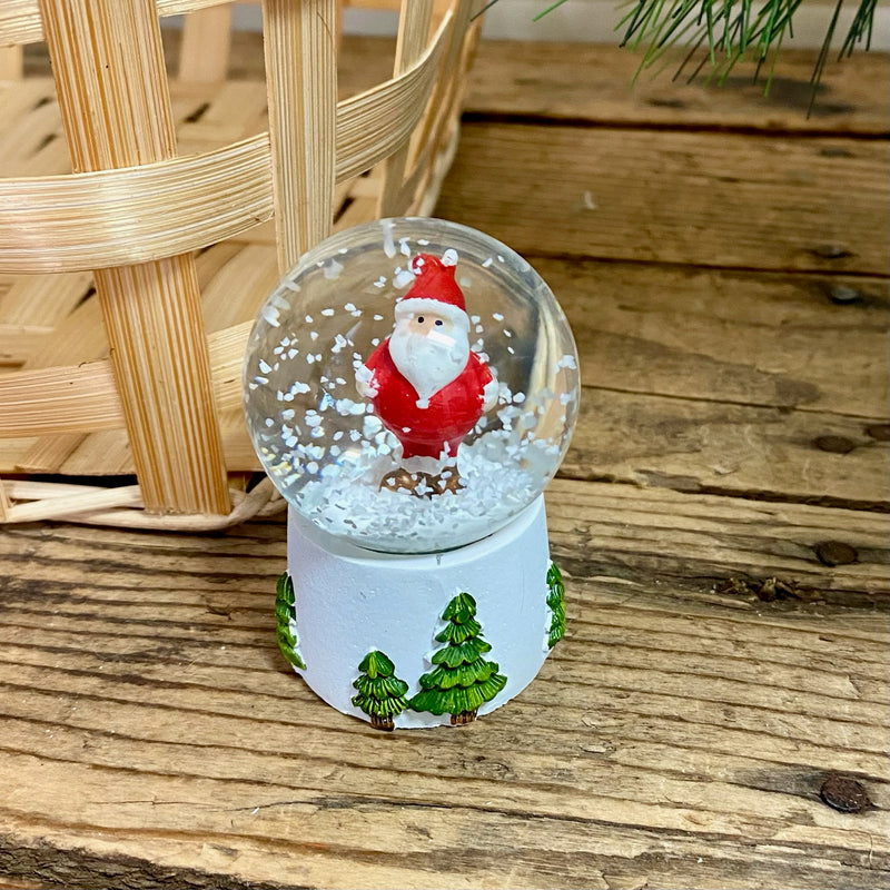 Mini Snow Globe Santa