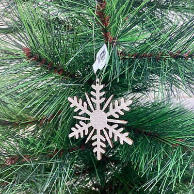 Wooden Snowflake Ornament