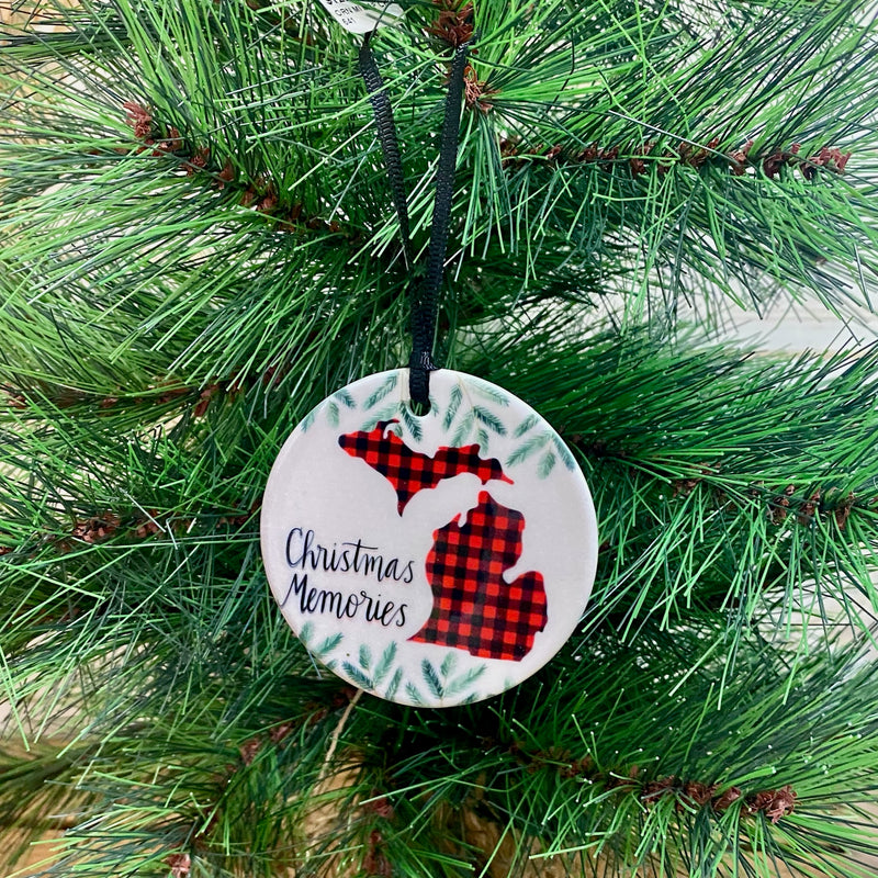 Michigan Christmas Memories Ornament