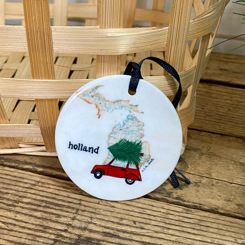 Holland Car and Tree Ornament