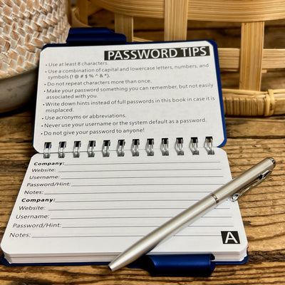 Password Book with Pen