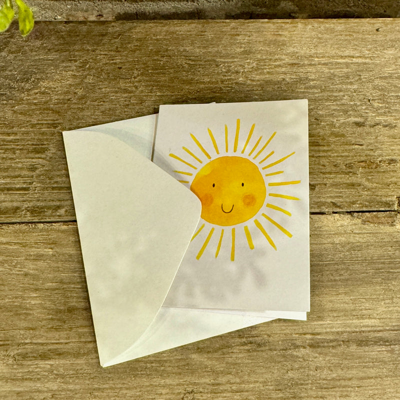 Smiling Sun Gift Enclosure Card