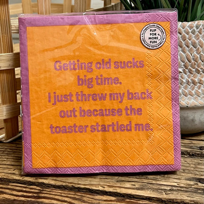 Double The Fun Cocktail Napkins With Funny Sayings