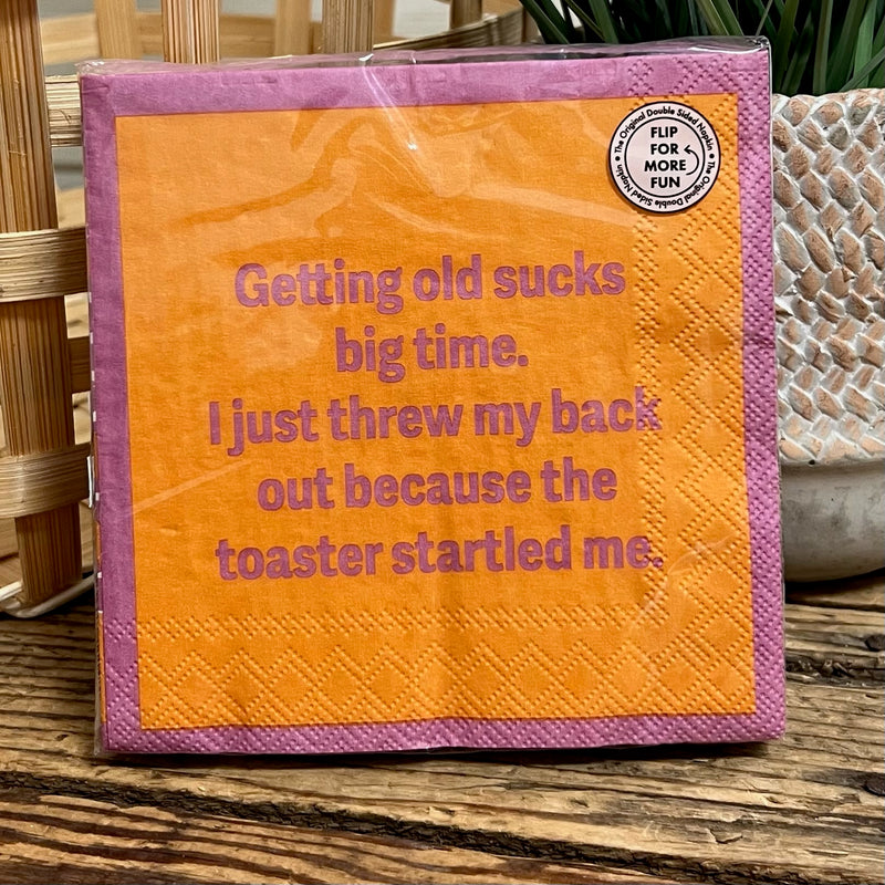 Double The Fun Cocktail Napkins With Funny Sayings