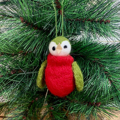 Felt Owl Ornaments