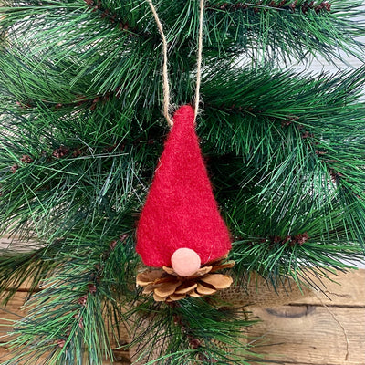 Gnome Pinecone Ornaments