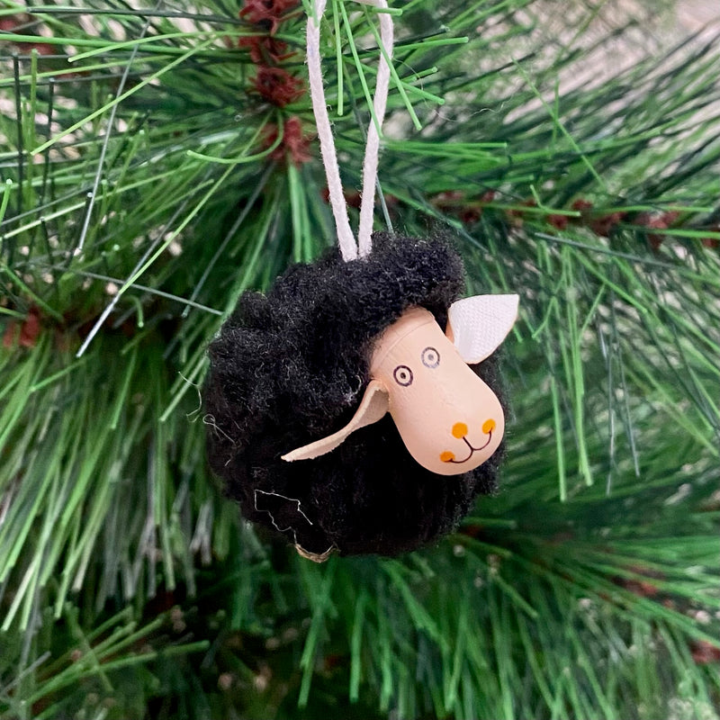 Wooly Sheep Ornaments