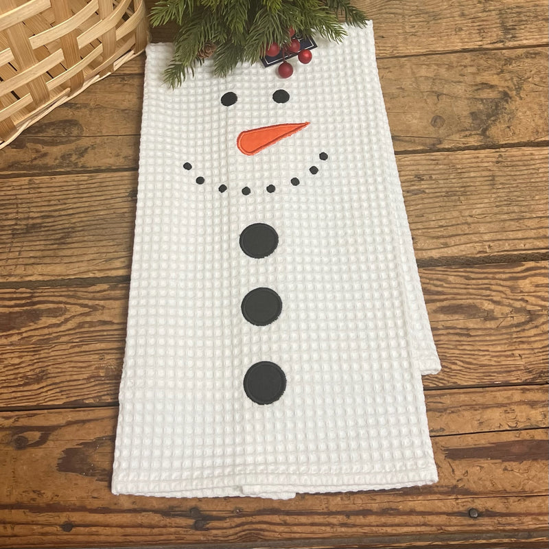 Snowman Face Towel