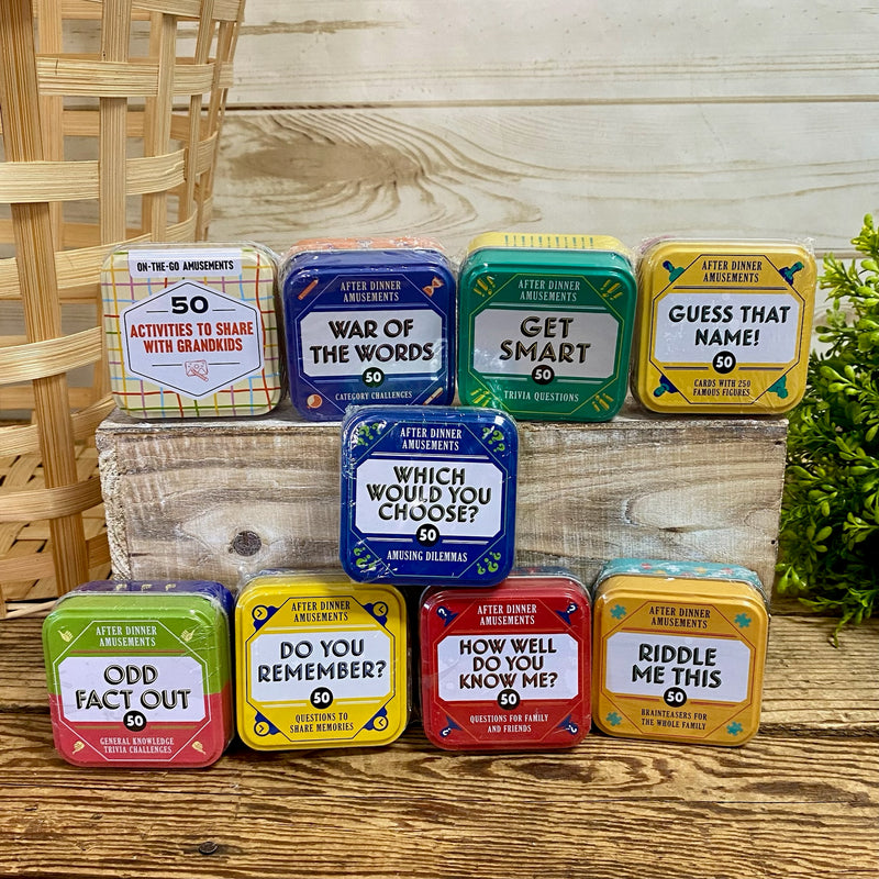 After Dinner Amusement Tins