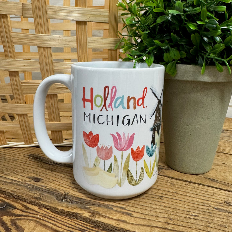 Windmill And Tulips 2025 Mug