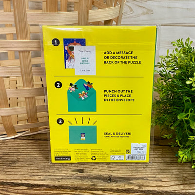 Monkey Cake Puzzle Card