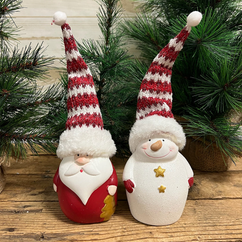 Snowman & Santa with Hat