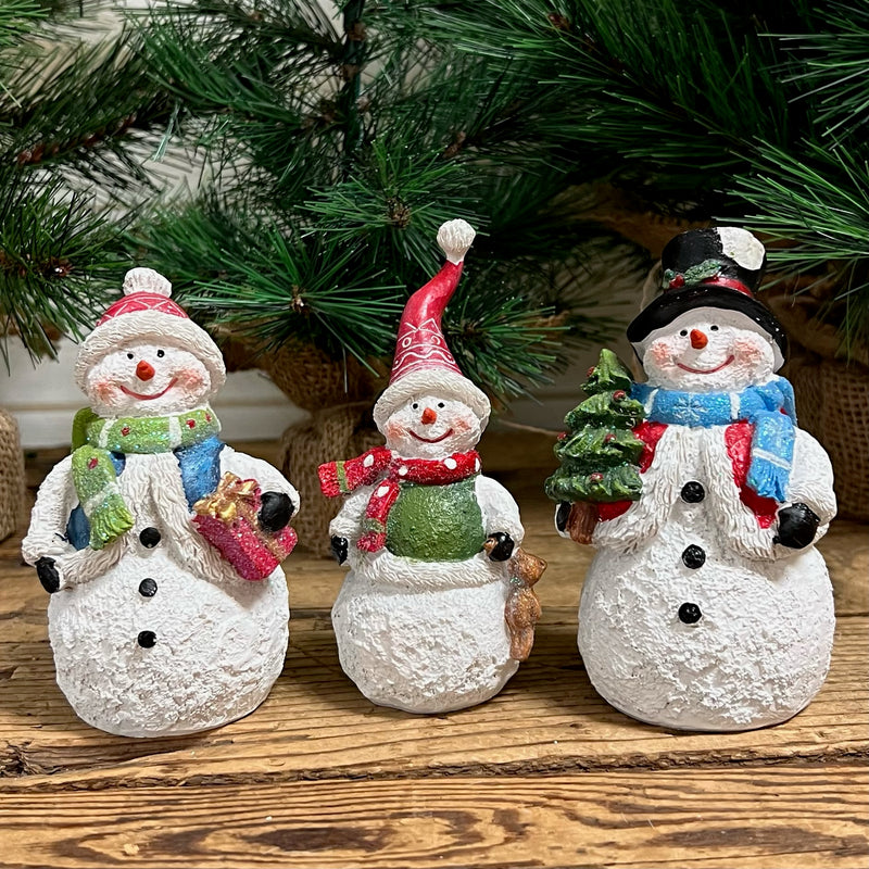 Resin Snowman with Glitter