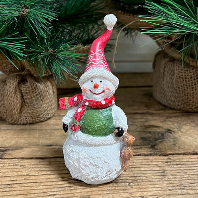 Resin Snowman with Glitter