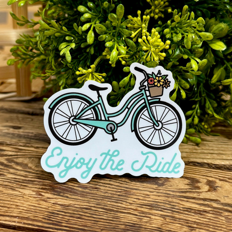 Enjoy The Ride Bike Sticker