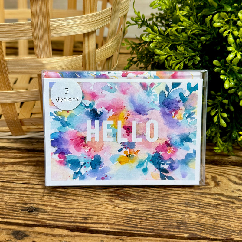 Multicolor Floral Boxed Card Set