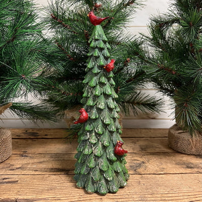 Resin Tree with Cardinals