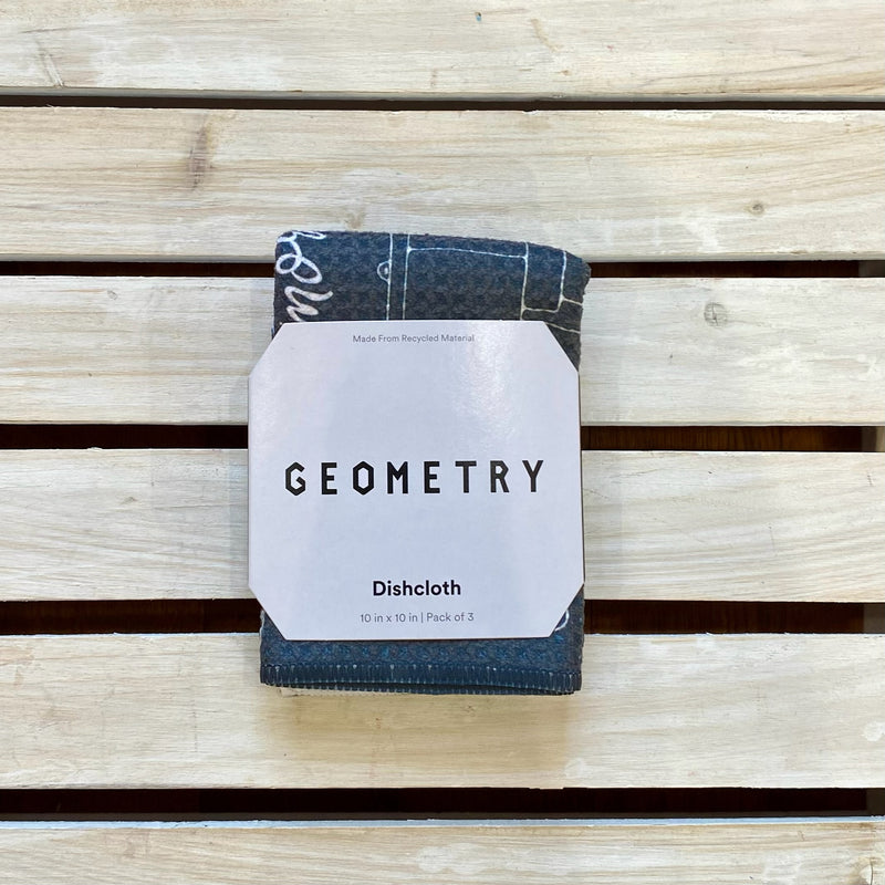 Geometry Dish Cloths 3 Pack