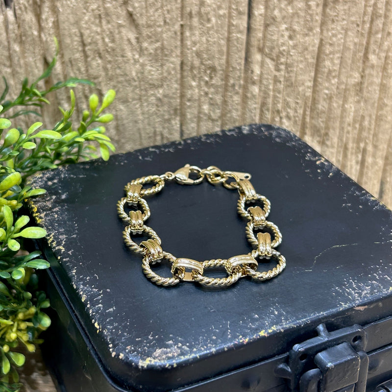 Braided Link Chain Bracelet