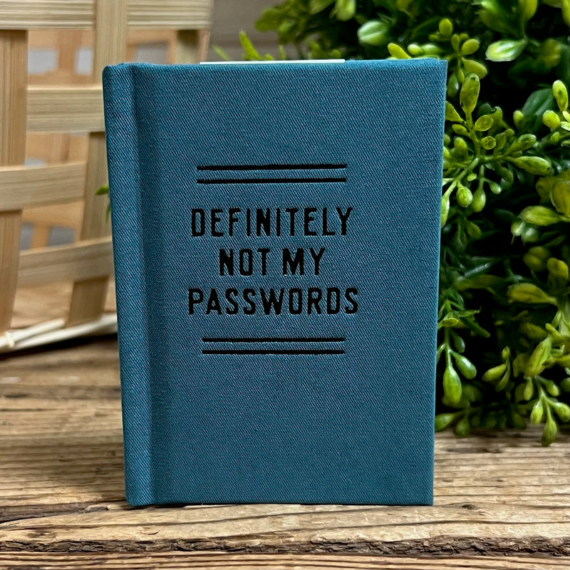 Definitely Not My Passwords Booklet