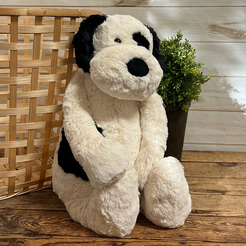 Bashful Black & Cream Puppy Jellycat