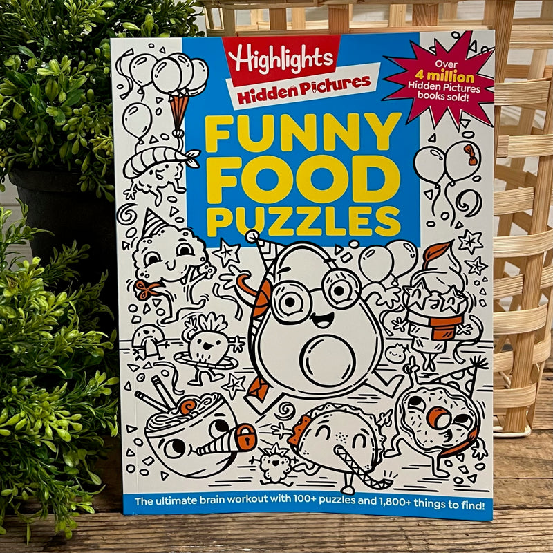 Hidden Pictures Funny Food Puzzles Book