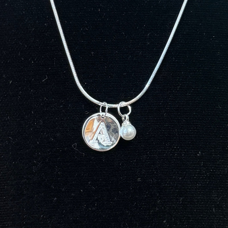 Sterling Silver Pearl Charm
