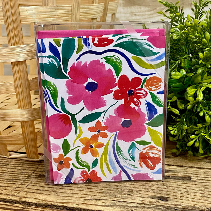 Painterly Blooms Boxed Cards