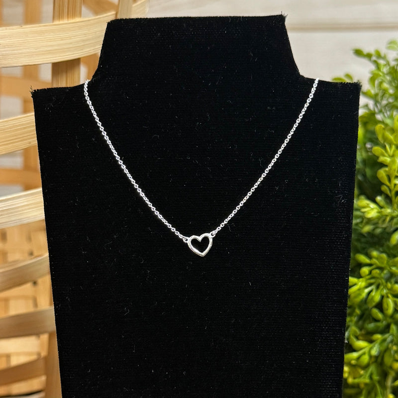 Tiny Heart Sterling Silver Necklace
