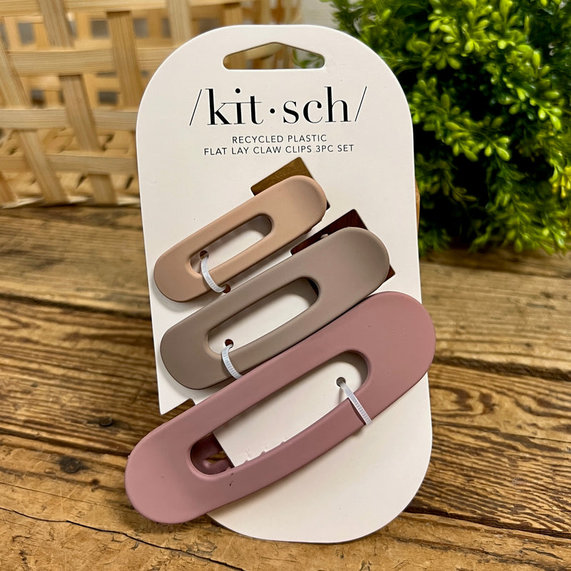 Kitsch Flat Lay Claw Clip 3pc Set