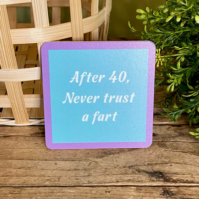 Drinks On Me Coasters With Funny Sayings