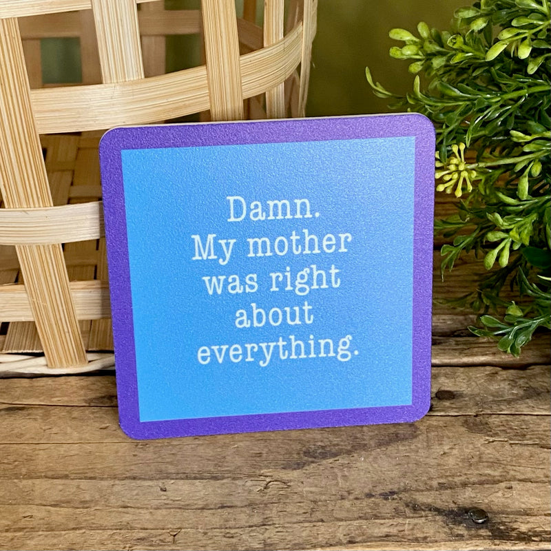 Drinks On Me Coasters With Funny Sayings