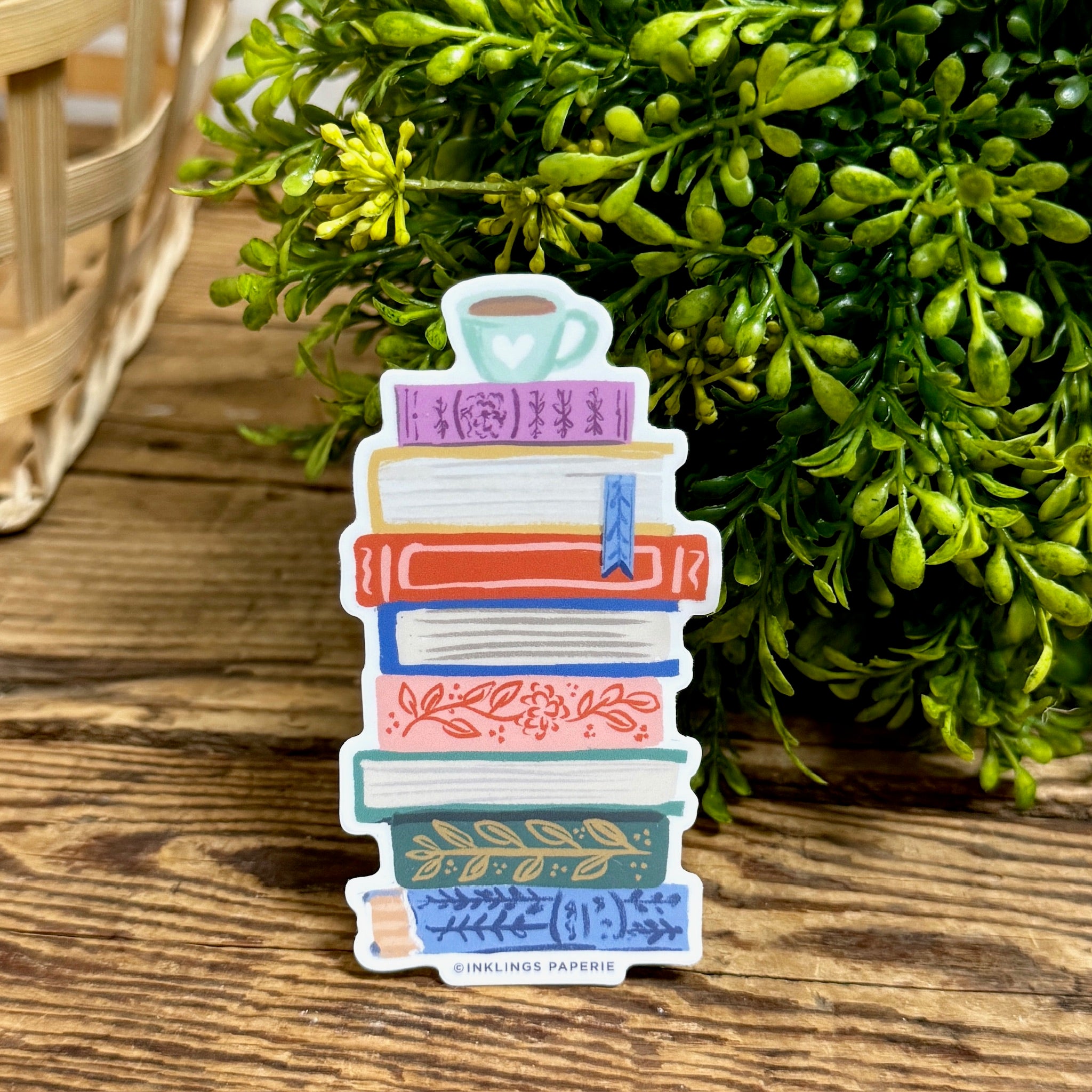 Book Stack Vinyl Sticker – Apothecary Gift Shop