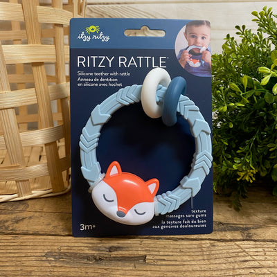 Itzy Ritzy Silicone Teething Rattles - Apothecary Gift Shop