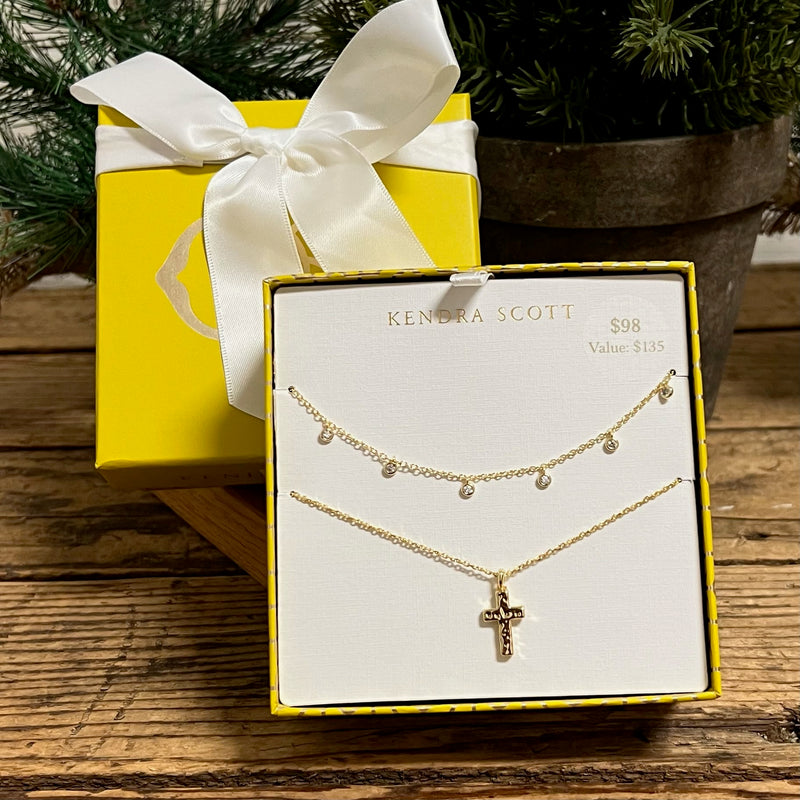 Kendra Scott Amelia Cross Necklace Gift Set