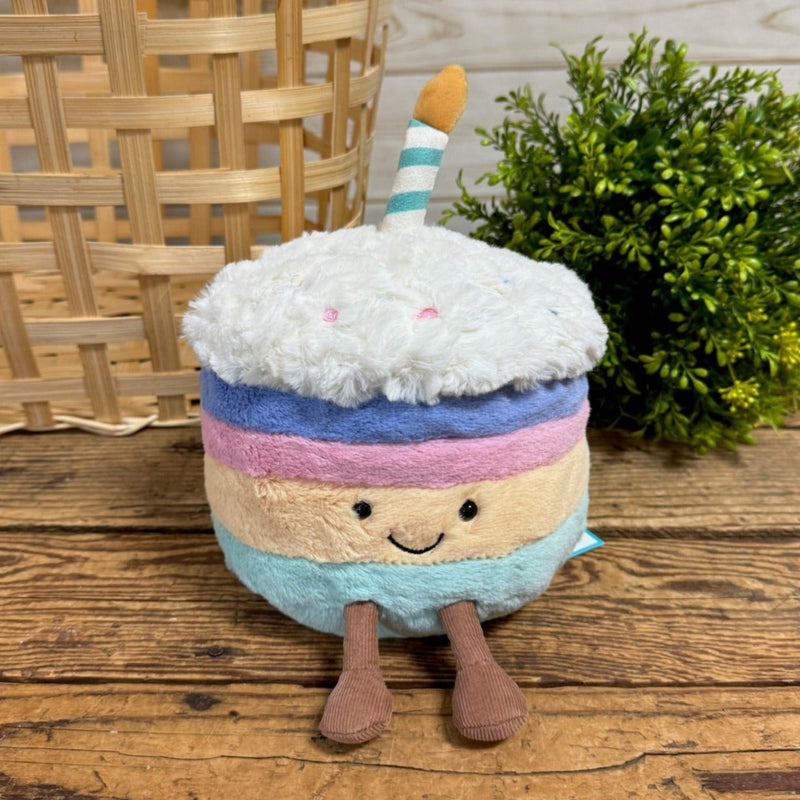 Amusable Rainbow Birthday Cake Jellycat