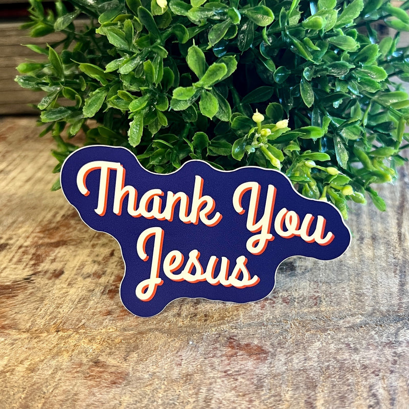 Thank You Jesus Sticker