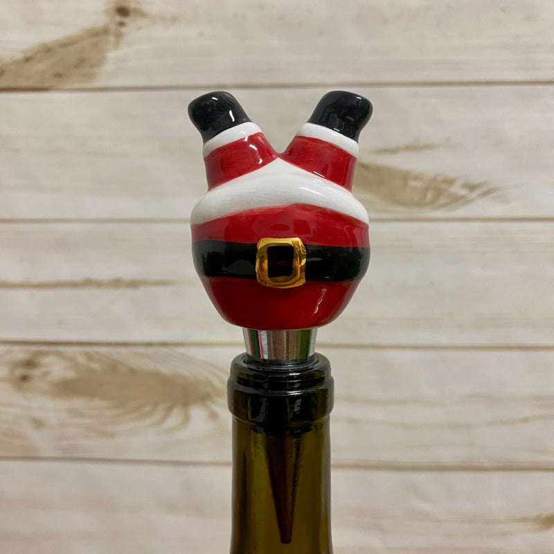 Bottle Stopper Jolly Santa