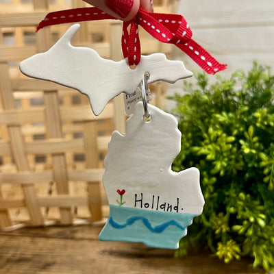 Hand Painted Holland Michigan Ornament
