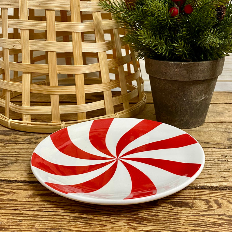 Sugar & Stripes Red & White Plate