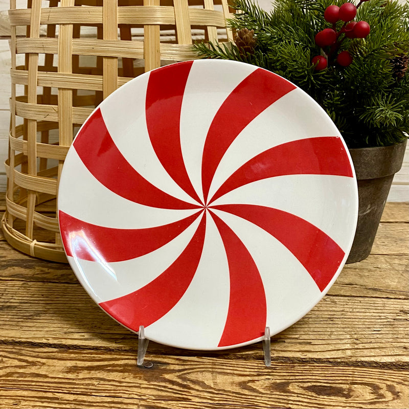 Sugar & Stripes Red & White Plate