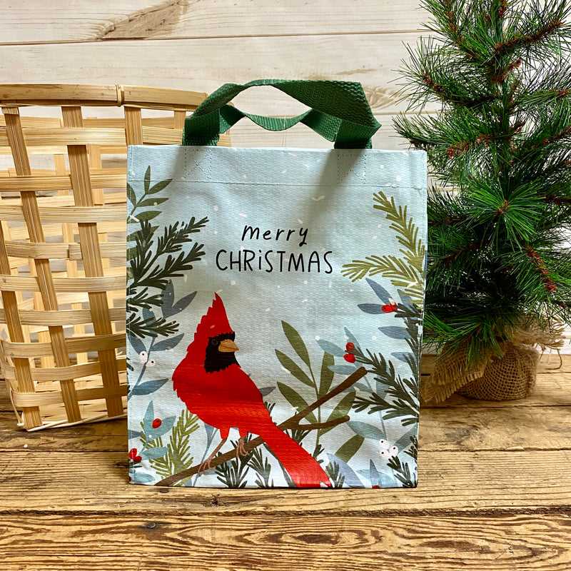 Merry Christmas Cardinal Tote Bag