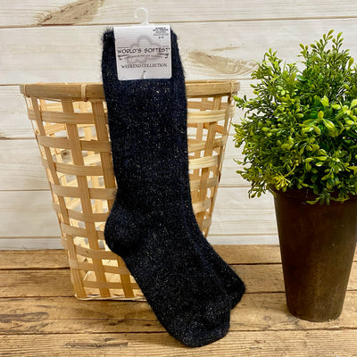 World's Softest Women's Ragg Feather Crew Socks