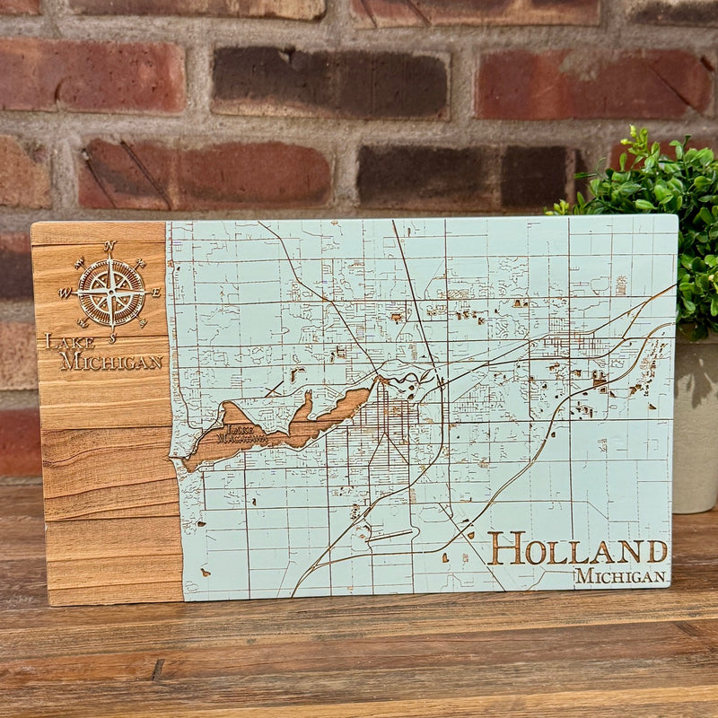 Holland, Michigan Street Maps by Fire & Pine