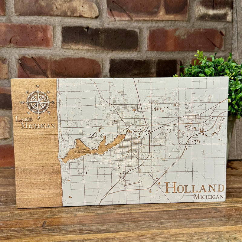 Holland, Michigan Street Maps by Fire & Pine