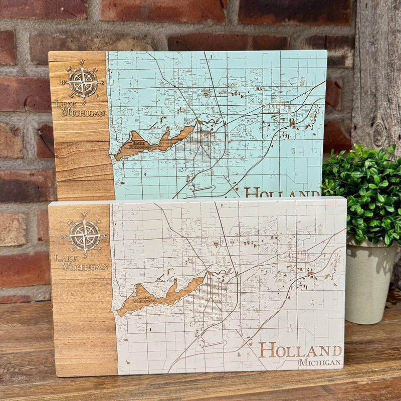 Holland, Michigan Street Maps by Fire & Pine