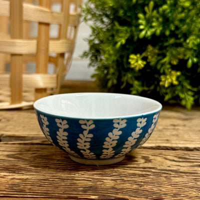 Rustic Blue & Cream Dip Bowls