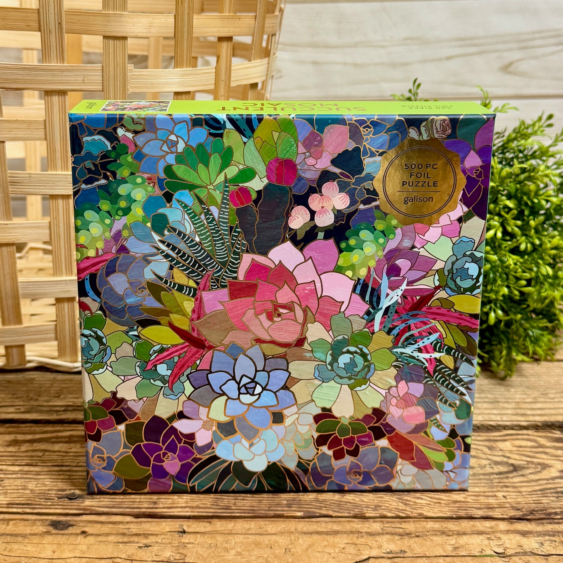 succulent mosaic Succulent Mosaic Puzzle – Apothecary Gift Shop
